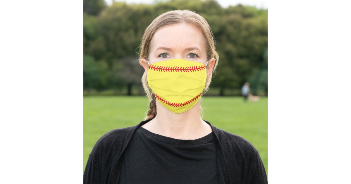 Softball Adult Cloth Face Mask