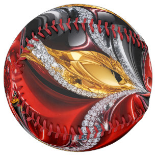Softball ball with German Colors Design