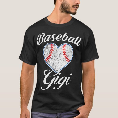 Softball Baseball Gigi Mothers Day For Gigi Mom Gr T_Shirt