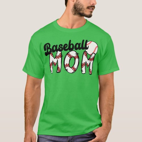 Softball Baseball Mom Leopard Tee Mothers Day 14