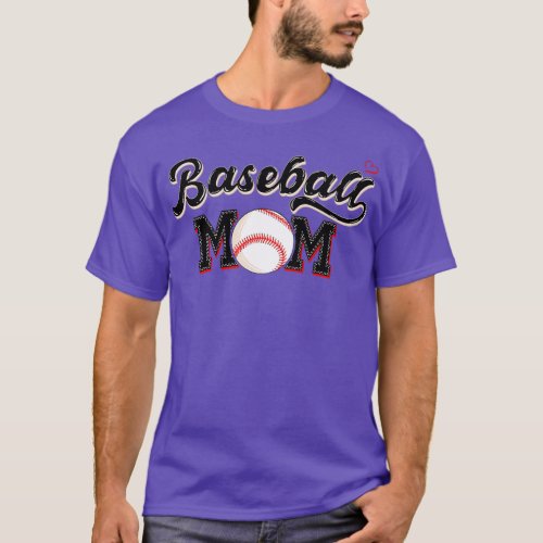 Softball Baseball Mom Leopard Tee Mothers Day 8