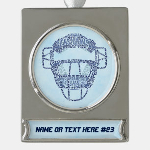 Softball Baseball Personalized Christmas Ornament