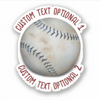 Softball Baseball With Text Sticker