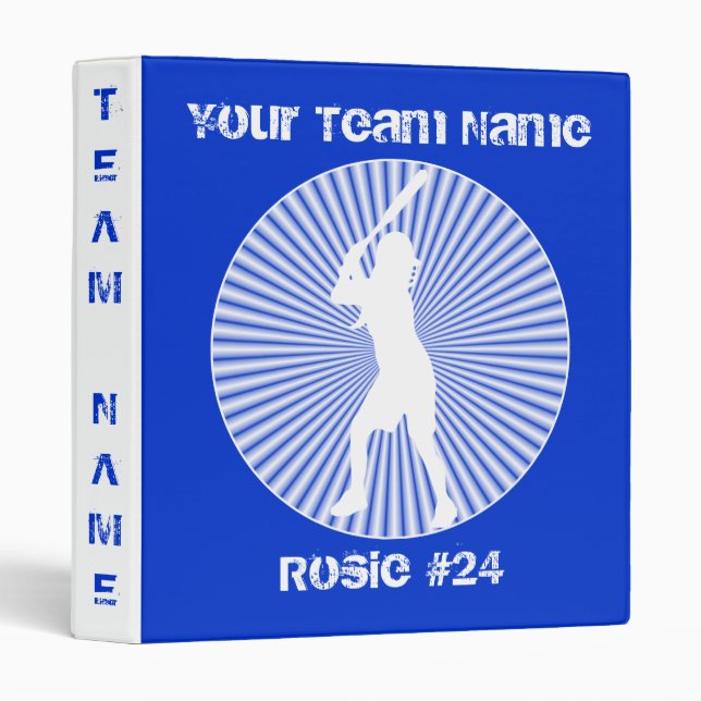 Softball Batter Binder (Front/Spine)