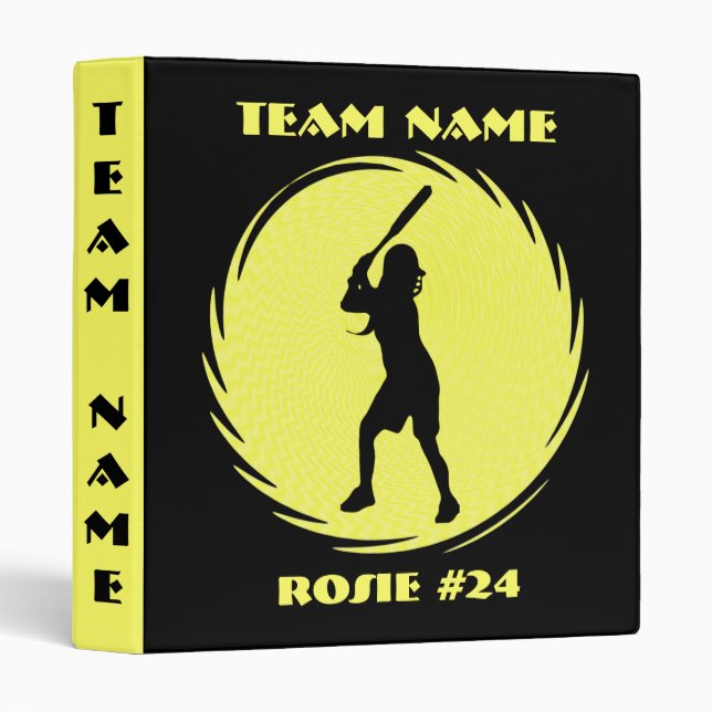 Softball Batter Binder (Front/Spine)