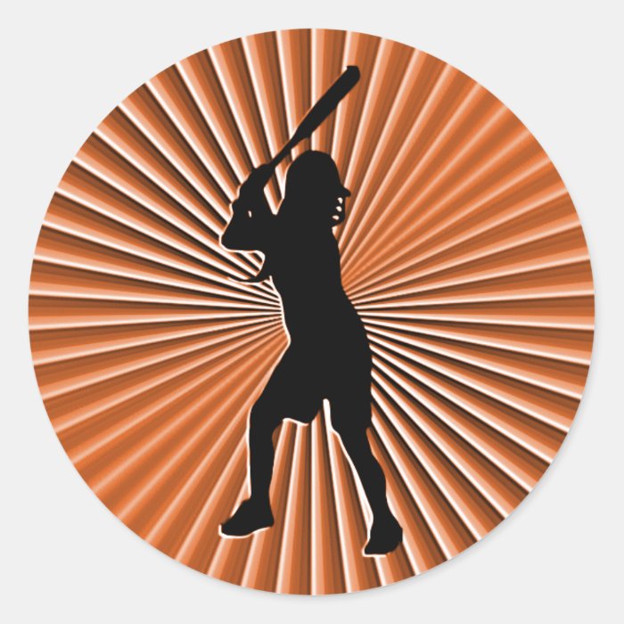 Softball Batter Sticker