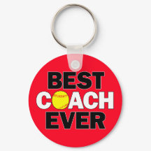 Softball BEST COACH EVER Custom Team Color Sports