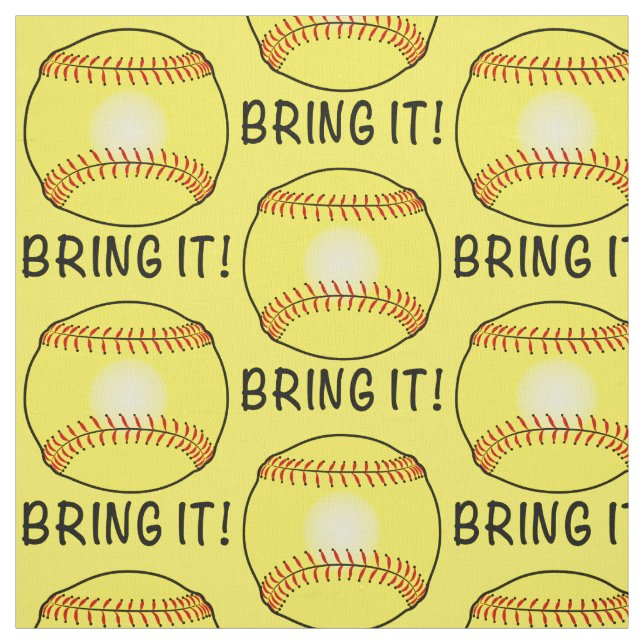 Softball: Bring It Fabric (Swatch)