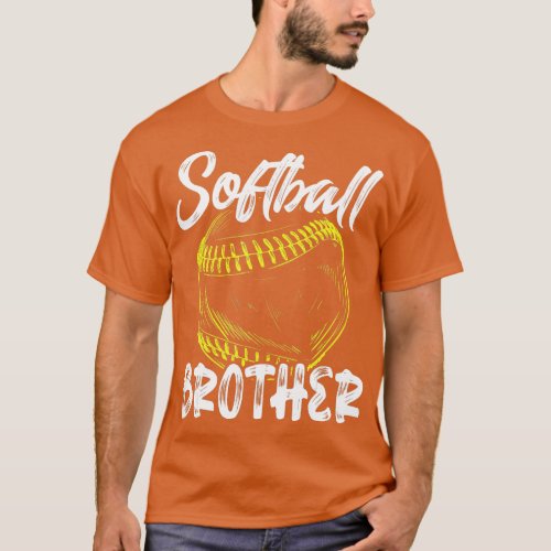 Softball Brother For Men Family Matching Players F T_Shirt