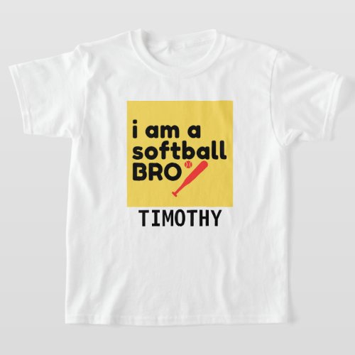 Softball Brother T_shirt Personalize Custom Unisex