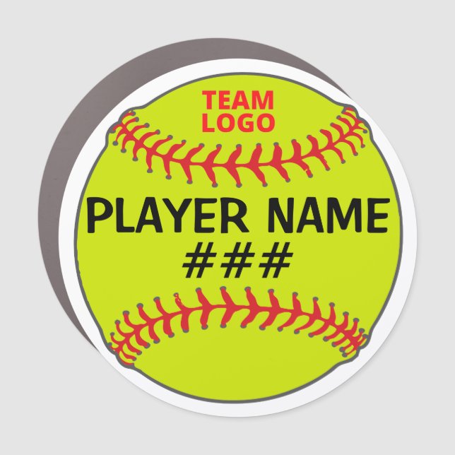 Softball Car Magnet (Front)