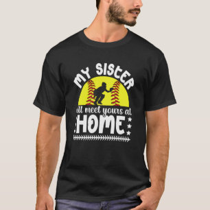 Softball Catcher Brother Funny Brother of A Softba T-Shirt