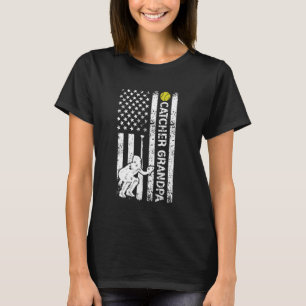 Softball Catcher Grandpa Of A Softball Catcher US T-Shirt