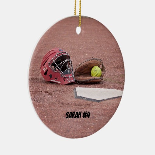 Softball Catchers Mask Christmas Ornament Zazzle