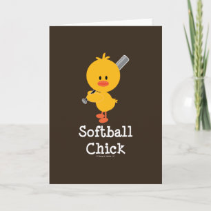 Softball Chick Greeting Card
