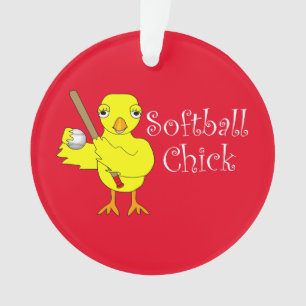 Softball Chick  Ornament