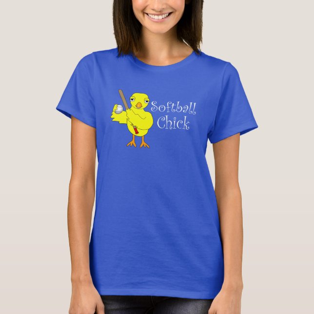 Softball Chick  T-Shirt (Front)