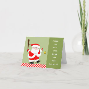 Softball Christmas Holiday Card
