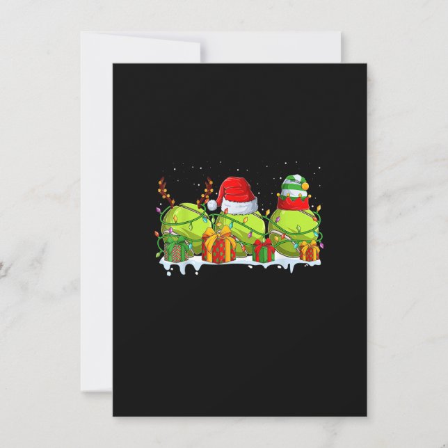 Softball Christmas Santa Xmas for Mom Men Women Pl Invitation (Front)