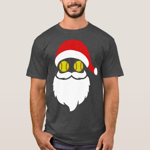 Softball Christmas T_Shirt