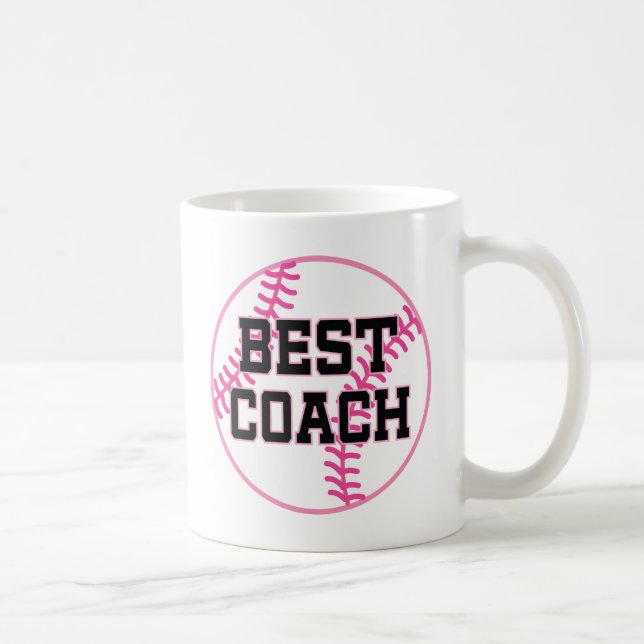 Softball Coach (Best) Gift Coffee Mug (Right)
