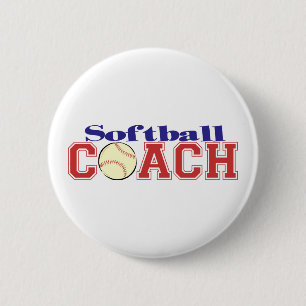 Softball Coach Button
