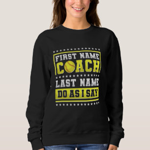 Softball Coach Coaching Assistant - In My Defense Sweatshirt