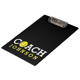 Softball Coach Custom Name Clipboard