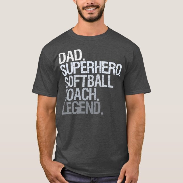 Softball coach dad  T-Shirt (Front)