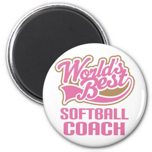 Softball Coach Gift Magnet