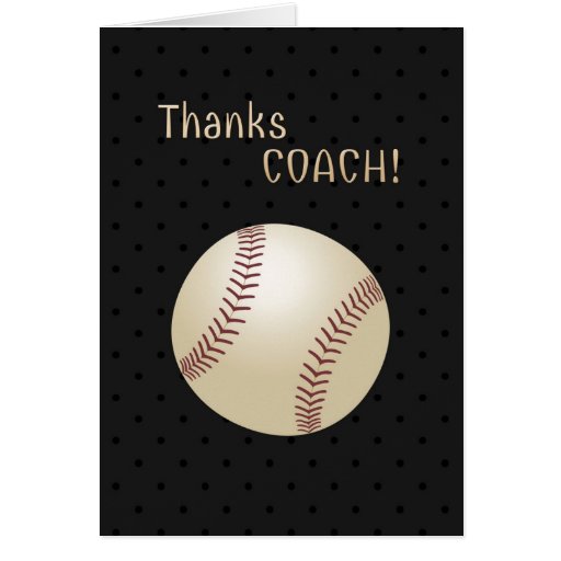 Softball Coach Thank You Card | Zazzle