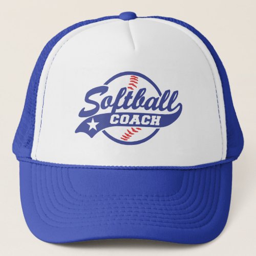 Softball Coach Trucker Hat