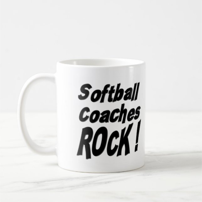 Softball Coaches Rock! Mug (Left)