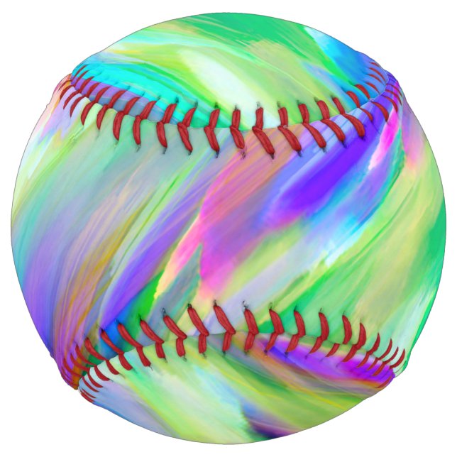 Softball Colorful digital art splashing (Front)
