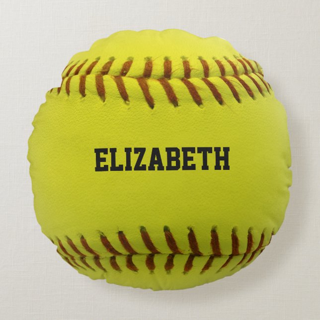 Softball Custom Ball Pillow (Front)