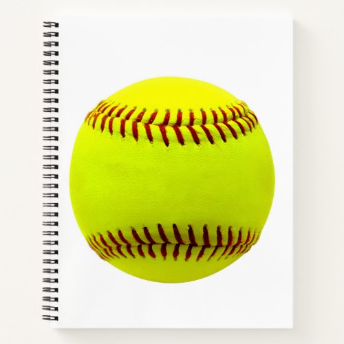 Softball Cutomize Personalize Teal Ball Caoch Notebook
