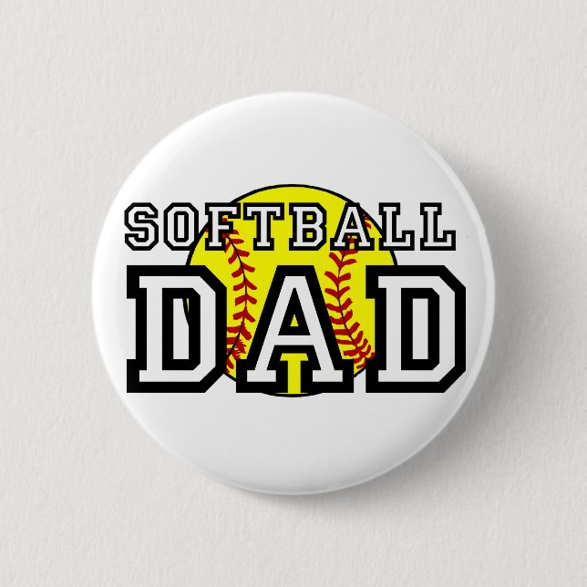 Softball Dad Button (Front)