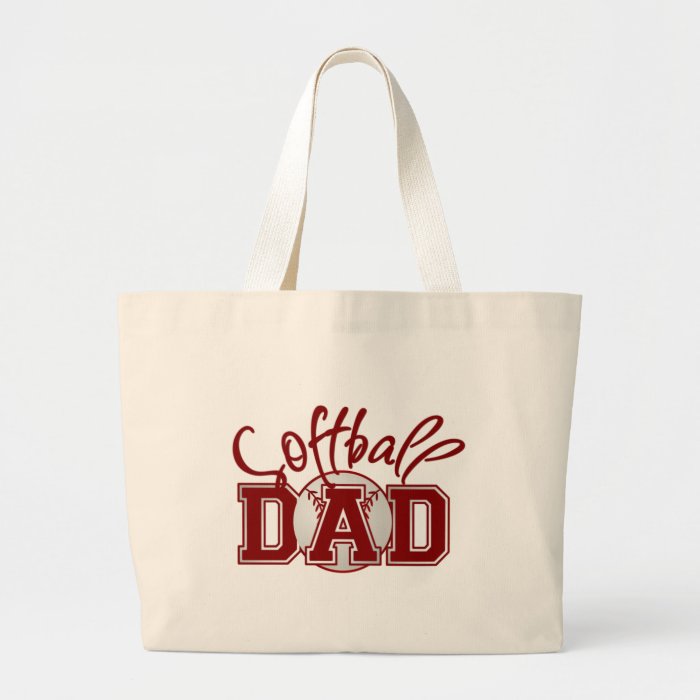 Softball DAD Canvas Bag