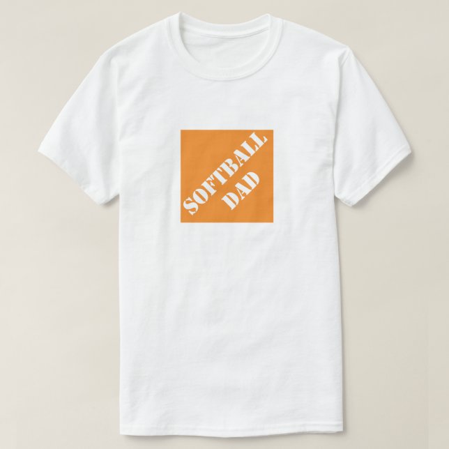 Softball Dad Funny Dad Humorous Father's Day Gift T-Shirt (Design Front)