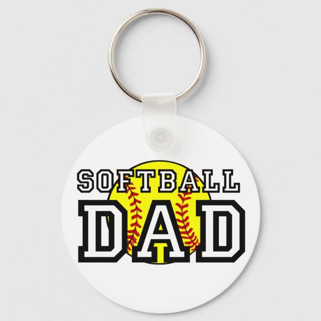 Softball Dad Keychain (Front)
