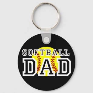 Softball Dad Keychain