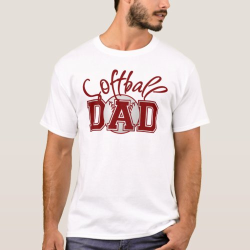 Softball Dad Mens Basic T_Shirt