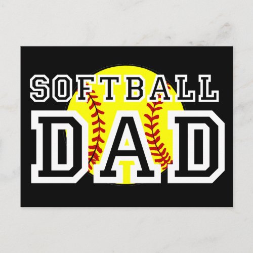 Softball Dad Postcard