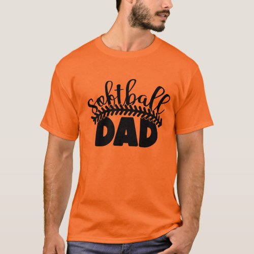 Softball  Dad  T_Shirt