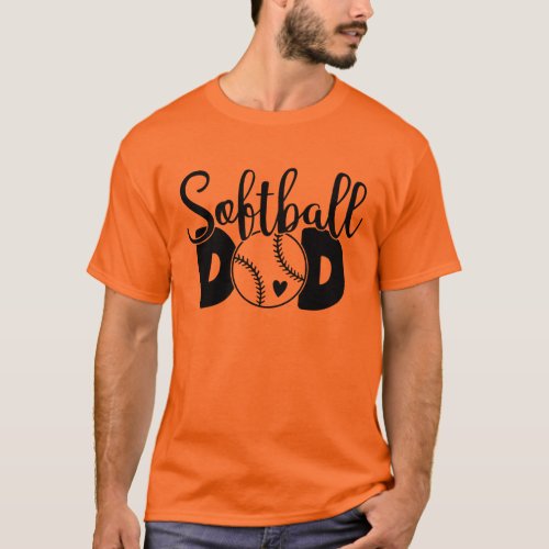 Softball  Dad  T_Shirt