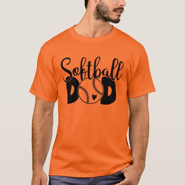 Softball  Dad  T-Shirt (Front)