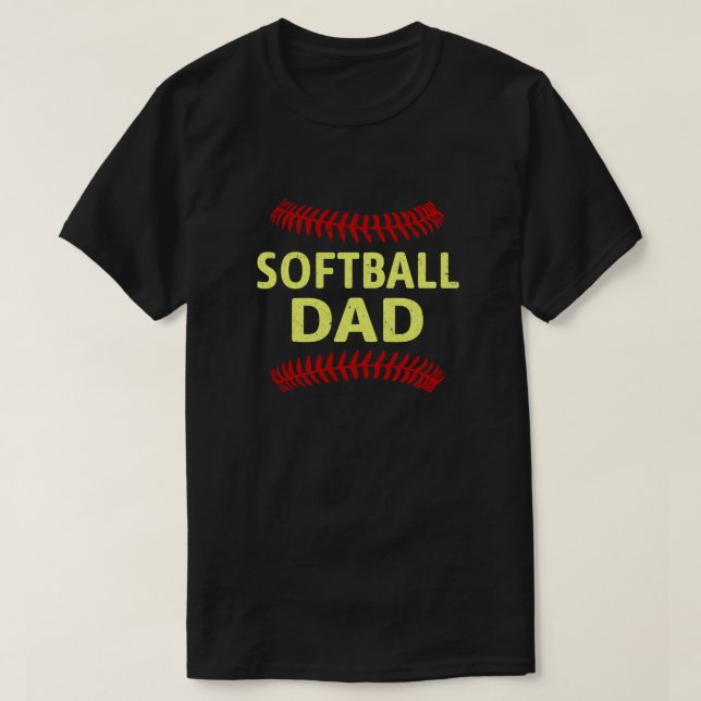 Softball Dad T-Shirt (Design Front)