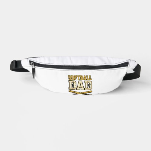 Softball Dad Vintage Engraving Bat Graphic_1 Fanny Pack