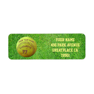 Softball Dirty Name Team Number Ball Return Label
