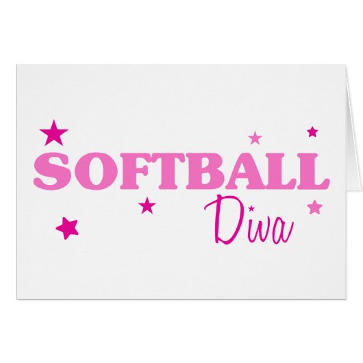 Softball Diva Cards (Front Horizontal)